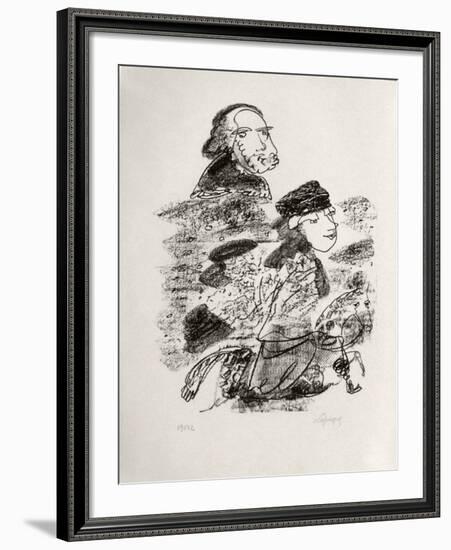 Portraits VIII : Vieille Russie-Charles Lapicque-Framed Limited Edition