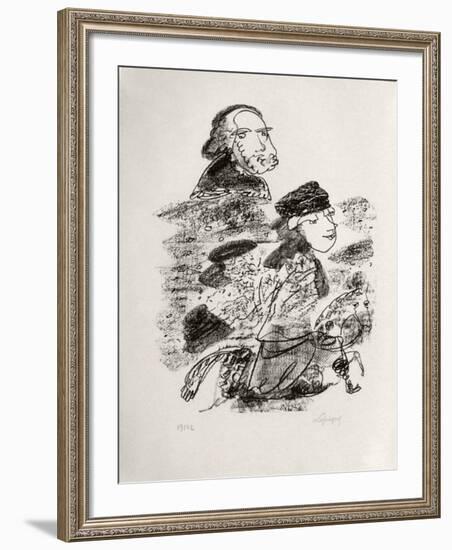 Portraits VIII : Vieille Russie-Charles Lapicque-Framed Limited Edition