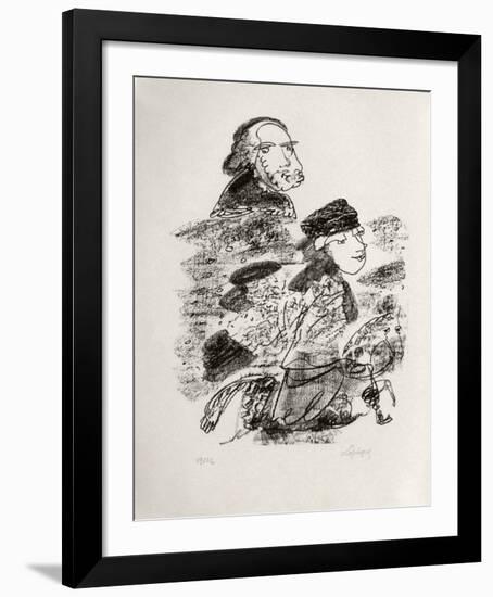 Portraits VIII : Vieille Russie-Charles Lapicque-Framed Limited Edition