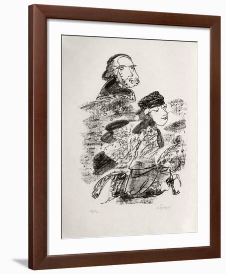 Portraits VIII : Vieille Russie-Charles Lapicque-Framed Limited Edition