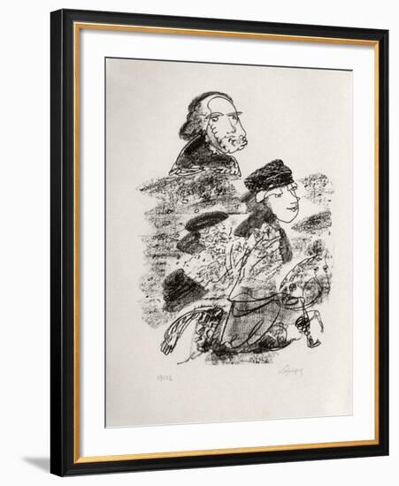 Portraits VIII : Vieille Russie-Charles Lapicque-Framed Limited Edition