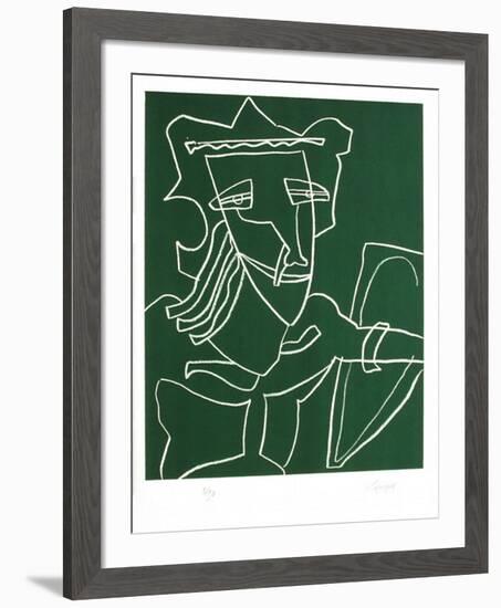 Portraits X : Ajax-Charles Lapicque-Framed Limited Edition