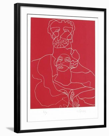 Portraits X : Antonin et Faustine-Charles Lapicque-Framed Limited Edition