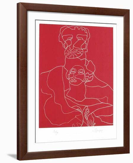 Portraits X : Antonin et Faustine-Charles Lapicque-Framed Limited Edition