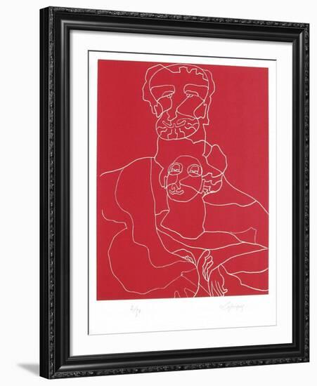 Portraits X : Antonin et Faustine-Charles Lapicque-Framed Limited Edition