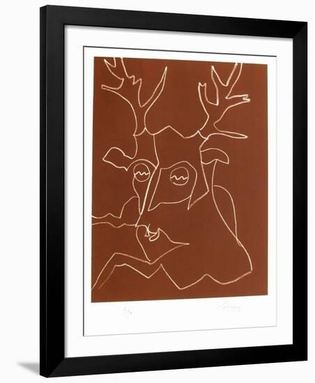 Portraits X : King Lear-Charles Lapicque-Framed Limited Edition