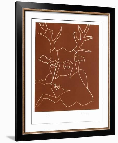 Portraits X : King Lear-Charles Lapicque-Framed Limited Edition