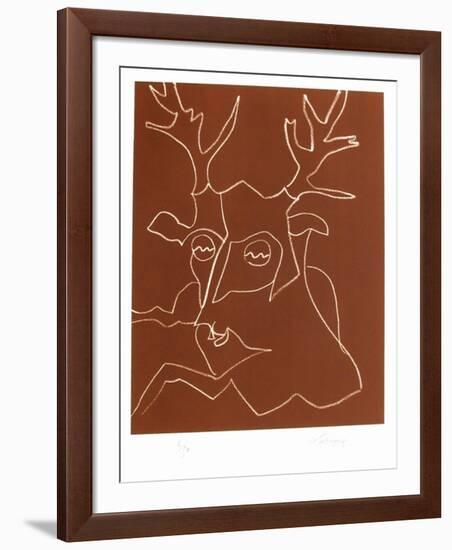Portraits X : King Lear-Charles Lapicque-Framed Limited Edition