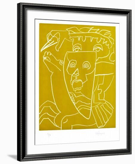 Portraits X : La guerre-Charles Lapicque-Framed Limited Edition