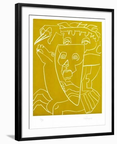 Portraits X : La guerre-Charles Lapicque-Framed Limited Edition