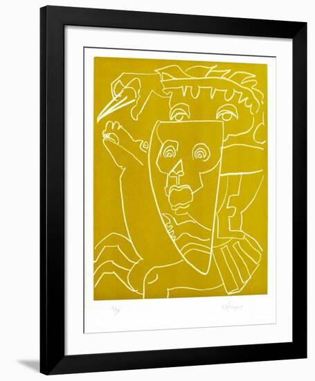 Portraits X : La guerre-Charles Lapicque-Framed Limited Edition