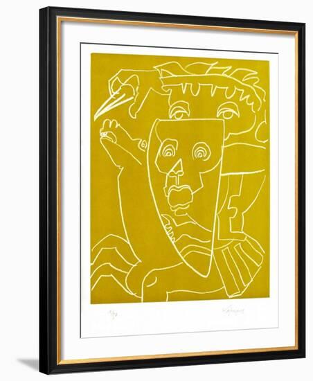 Portraits X : La guerre-Charles Lapicque-Framed Limited Edition