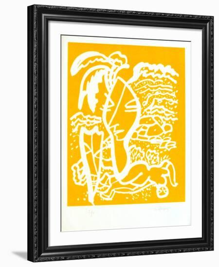 Portraits X : La Reine de Saba-Charles Lapicque-Framed Limited Edition