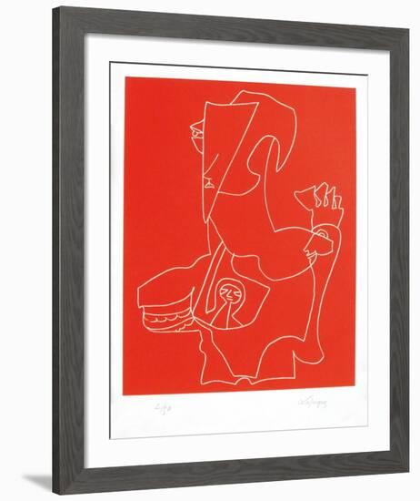 Portraits X : Le Démiurge-Charles Lapicque-Framed Limited Edition