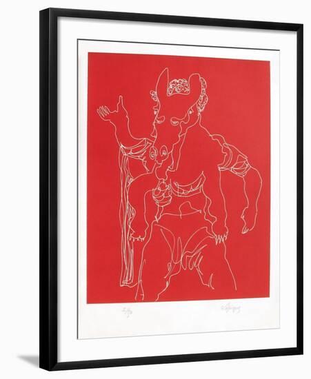 Portraits X : Le Satyre de l'Erymanthe-Charles Lapicque-Framed Limited Edition