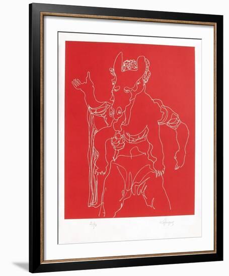 Portraits X : Le Satyre de l'Erymanthe-Charles Lapicque-Framed Limited Edition