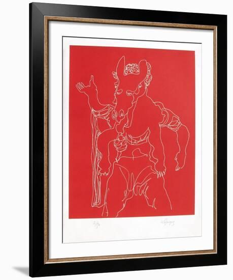 Portraits X : Le Satyre de l'Erymanthe-Charles Lapicque-Framed Limited Edition