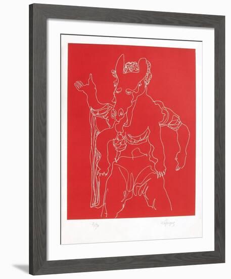 Portraits X : Le Satyre de l'Erymanthe-Charles Lapicque-Framed Limited Edition