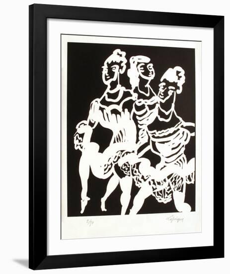 Portraits X : Les Fleurs du mal-Charles Lapicque-Framed Limited Edition