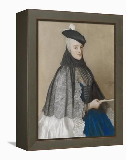 Portret Van Mme Boere, Jean-Etienne Liotard.-Jean-Etienne Liotard-Framed Stretched Canvas