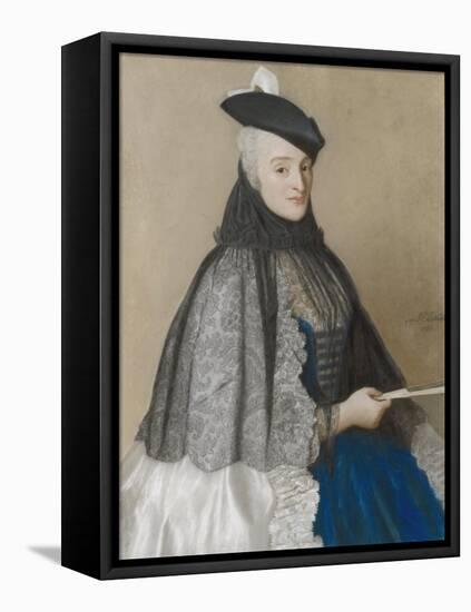 Portret Van Mme Boere, Jean-Etienne Liotard.-Jean-Etienne Liotard-Framed Stretched Canvas