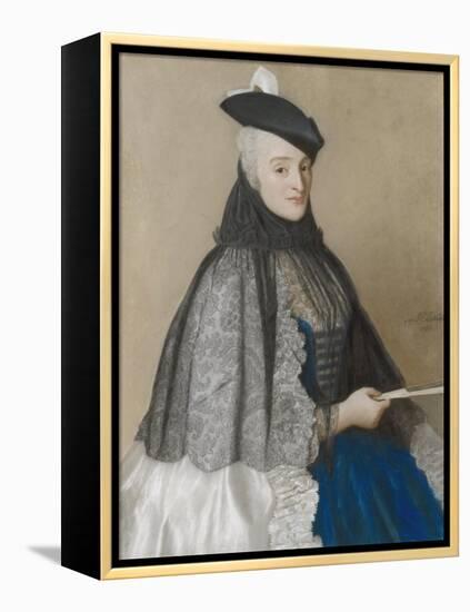 Portret Van Mme Boere, Jean-Etienne Liotard.-Jean-Etienne Liotard-Framed Stretched Canvas