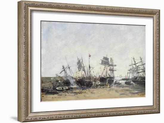 Portrieux, C.1873-Eugène Boudin-Framed Giclee Print