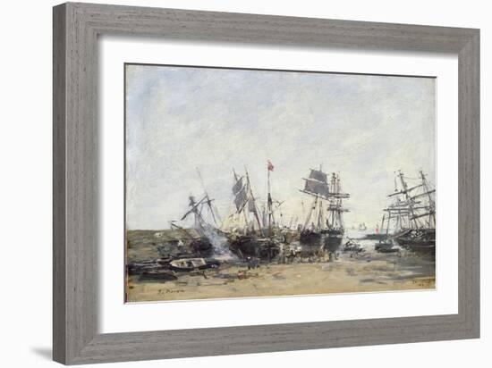 Portrieux, C.1873-Eugène Boudin-Framed Giclee Print