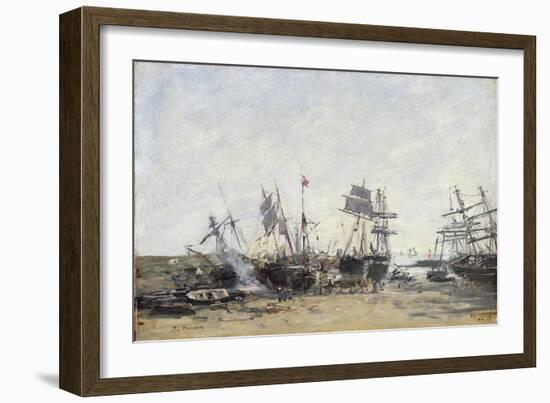 Portrieux, C.1873-Eugène Boudin-Framed Giclee Print