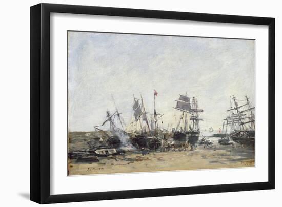 Portrieux, C.1873-Eugène Boudin-Framed Giclee Print