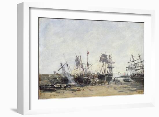 Portrieux, C.1873-Eugène Boudin-Framed Giclee Print