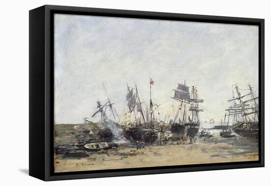 Portrieux, C.1873-Eugène Boudin-Framed Premier Image Canvas