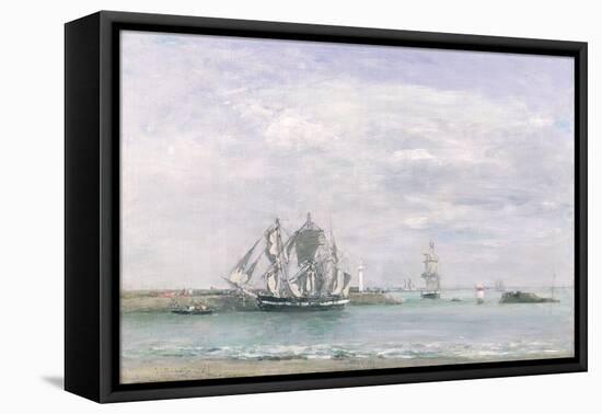 Portrieux (Oil on Canvas)-Eugene Louis Boudin-Framed Premier Image Canvas