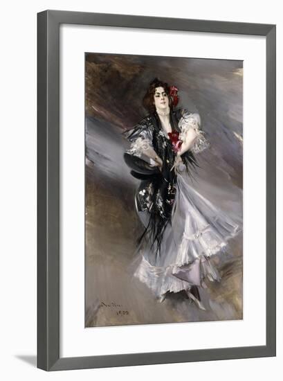 Portrit of Anita De La Feria, the Spanish Dancer, 1900-Giovanni Boldini-Framed Giclee Print