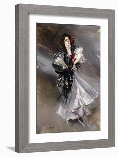 Portrit of Anita De La Feria, the Spanish Dancer, 1900-Giovanni Boldini-Framed Giclee Print