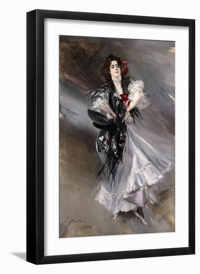 Portrit of Anita De La Feria, the Spanish Dancer, 1900-Giovanni Boldini-Framed Giclee Print