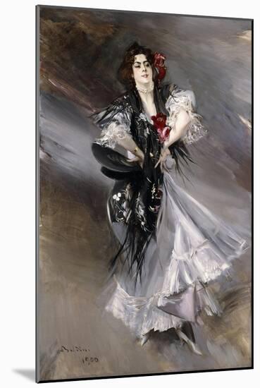Portrit of Anita De La Feria, the Spanish Dancer, 1900-Giovanni Boldini-Mounted Giclee Print
