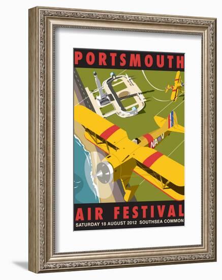 Portsmouth Air Festival - Dave Thompson Contemporary Travel Print-Dave Thompson-Framed Art Print