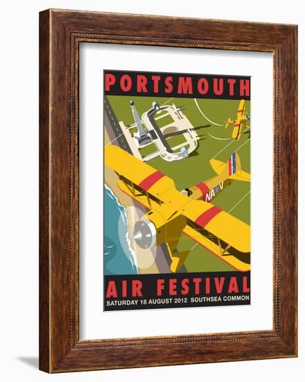 Portsmouth Air Festival - Dave Thompson Contemporary Travel Print-Dave Thompson-Framed Art Print