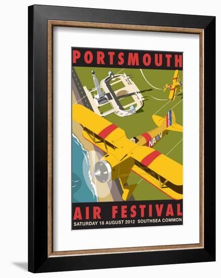 Portsmouth Air Festival - Dave Thompson Contemporary Travel Print-Dave Thompson-Framed Art Print