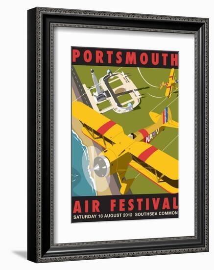 Portsmouth Air Festival - Dave Thompson Contemporary Travel Print-Dave Thompson-Framed Art Print