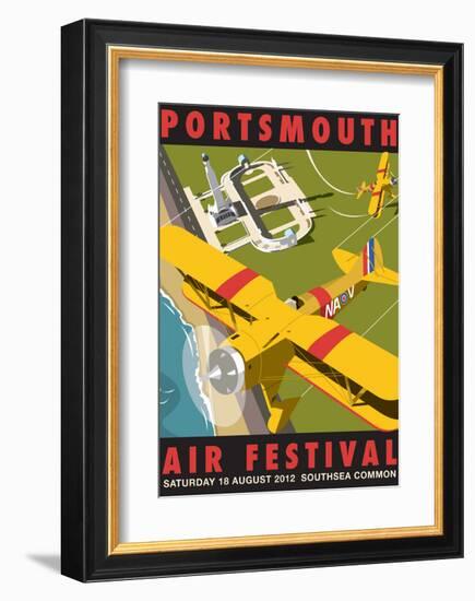 Portsmouth Air Festival - Dave Thompson Contemporary Travel Print-Dave Thompson-Framed Art Print