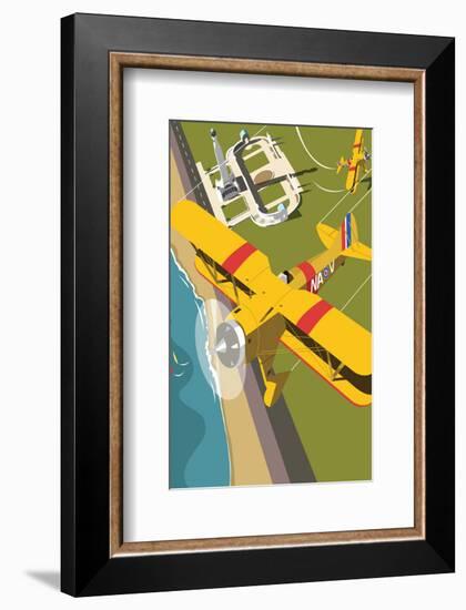 Portsmouth Air Show Blank - Dave Thompson Contemporary Travel Print-Dave Thompson-Framed Giclee Print