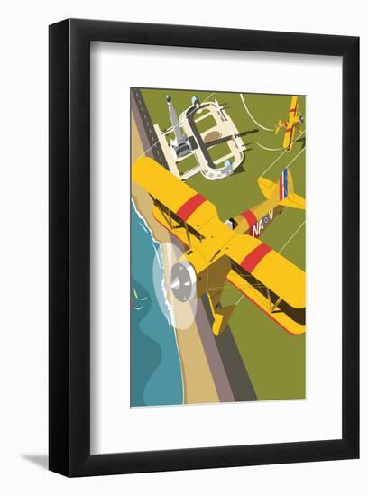 Portsmouth Air Show Blank - Dave Thompson Contemporary Travel Print-Dave Thompson-Framed Giclee Print