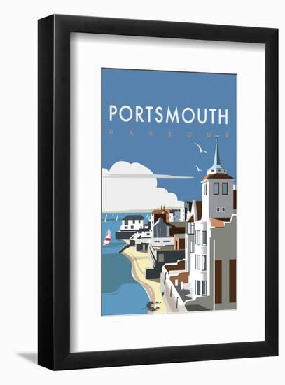 Portsmouth - Dave Thompson Contemporary Travel Print-Dave Thompson-Framed Giclee Print