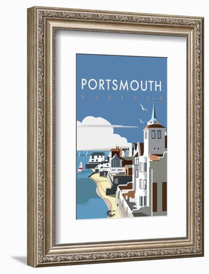 Portsmouth - Dave Thompson Contemporary Travel Print-Dave Thompson-Framed Giclee Print