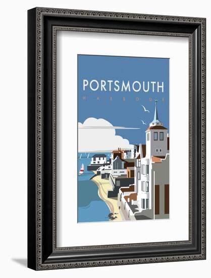 Portsmouth - Dave Thompson Contemporary Travel Print-Dave Thompson-Framed Giclee Print