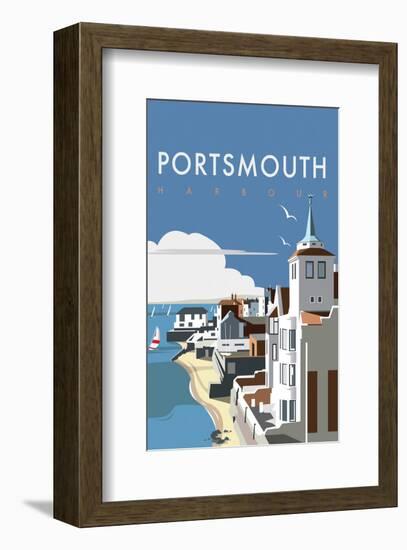 Portsmouth - Dave Thompson Contemporary Travel Print-Dave Thompson-Framed Giclee Print