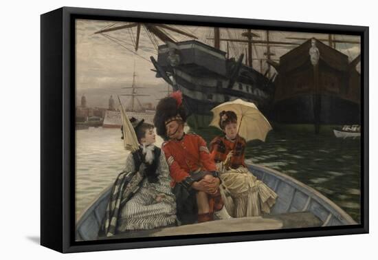 Portsmouth Dockyard-James Tissot-Framed Premier Image Canvas