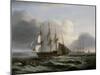 Portsmouth from Spithead-Thomas Luny-Mounted Giclee Print
